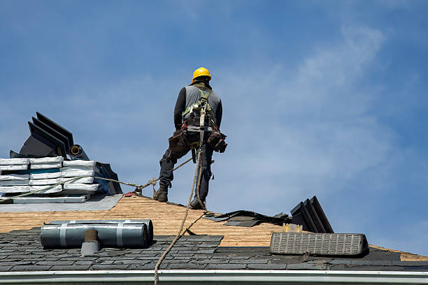 Professional Roof Replacement technician working in Atco, NJ